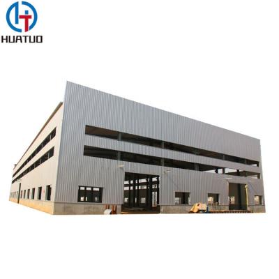 China Professional CAD Peb Steel Workshop Low Cost Color Coating Metal Sheet Sandwich Panel Automatic Steel Workshop for sale