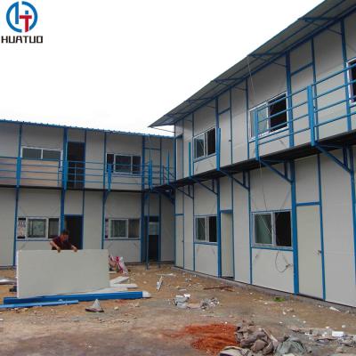 China Steel Fabricated House 2 Story EPS Prefab Lightweight Steel Insulated Housing Building House for sale