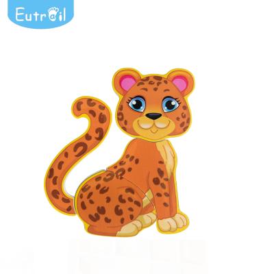 China Wood + Metal + Plastic Model Learning Tiger Toys Educational Toys Animal Wooden Puzzle for sale