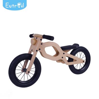 China Lovely Wooden Design Mini Balance Wooden Bike For Kids Early Learning Bikes for sale