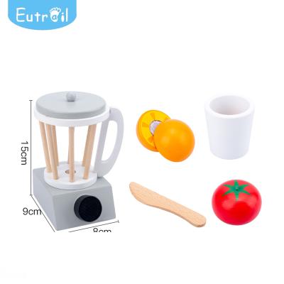 China Mini Kids Furniture Kitchen Cooking Tool Wooden Toys Play Fruit Squeezer Toy Wooden Toys for sale