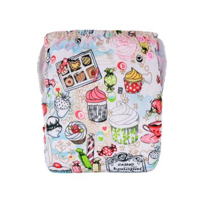 China Printed Baby Cloth Diaper Reusable Premature Newborn Diaper For 0-6 Months One Side Opening Snaps for sale