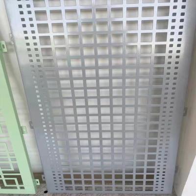 China Metal Punch Mesh Galvanized Square Hole Perforated Plate Powder Coating Decorative Perforated Plate for sale