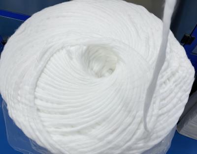 China Absorbent Medical Cotton Sliver Cotton String Cotton Coil Hot Rolled Medical Beauty 100% Pure Consumable for sale