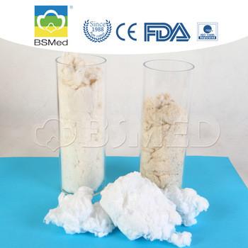 China Materia prima suave del algodón absorbente, algodón quirúrgica blanca pardusca en venta