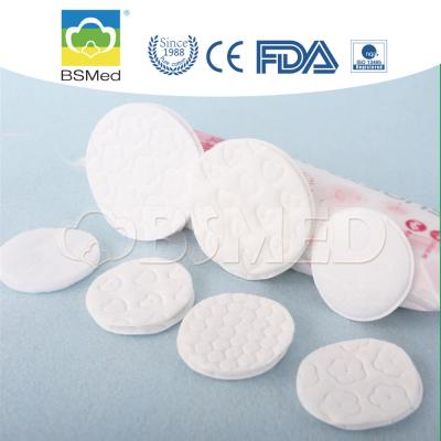 China Acolchaderas de algodón absorbentes redondas cuadradas maquillaje cosmético quitador de maquillaje embocado compresas médicas cuidado personal desechable en venta