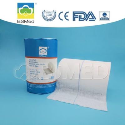 China Algodón blanco rodado Gauze Bandage, gasa que embala de la herida de la suave al tacto en venta