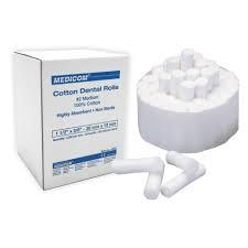 Cina Dental Equipments White Disposable Dental Consumables Material Dental Cotton Roll in vendita