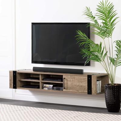 China (Other) Adjustable Modern Industrial TV Stand Console Table Tea Table And Cabinet Combination With Open Shelving for sale