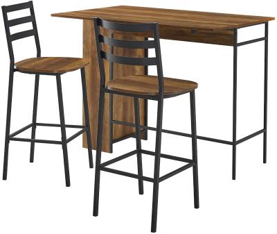 China High Quality Cheap Modern Solid Wood Metal Mix Dining Table Set (Others) 2021 Hot Sale Adjustable 2 Seater for sale