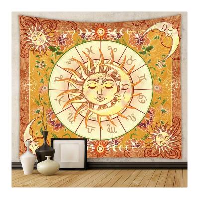 China TWILL Custom Logo Bedroom Dorm Living Room Home Decor Polyester Sunset Nature Landscape Anime Wall Tapestry with Your Design for sale