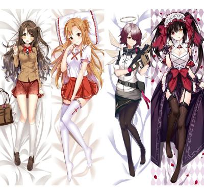 China Anti-Static Wholesale Custom High Quality Japanese Anime Decorative Hugging Body Pillow Case Dakimakura Pillow Case With Custom Logo for sale