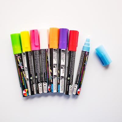 China Premium Liquid Chalkboard Window Board Markers 8 Colors Neon Parks Colors Painting And Drawing For Kids 14*1.6cm for sale