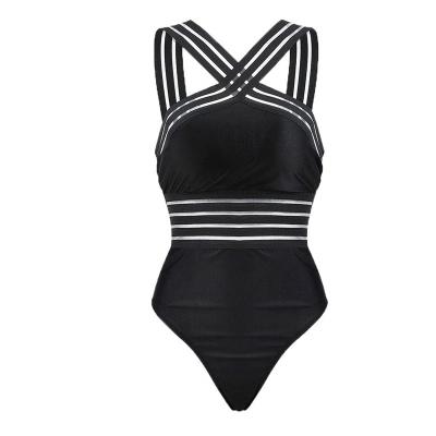 China Plus size 2020 new women and girls gallus jumpsuit bikini beach one-piece fitness for sale