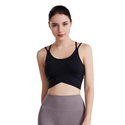 China Wholesale Breathable Women Sports Bra Sports Wear Seamless Lift Up Padded Fitness Yoga Bra for sale