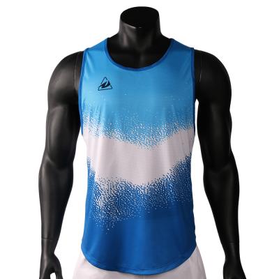 China QUICK DRY High Breathable Men Sports Vest Modern 100%polyter Football Vest Soccer Vest for sale