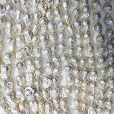 China Jewelry Making 11-13mm Natural White Freshwater Baroque Pearl Strand Big Large Size Irregular Edison Loose Beaded Pearls For Jewelry Making for sale