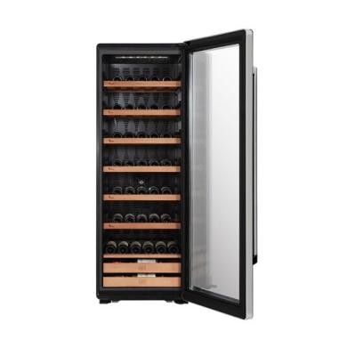 China LED Light JC-320P Red Wine Cooling System Display Showcase Compressor Wine Cabinet Refrigerator for sale