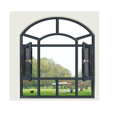 China Swing Beautiful European Style Window Design Uganda Home Window And Swing Door Size Customized Triple Glazed Sash Windows for sale