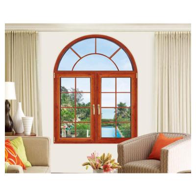 China Good water & air tightness. French Arch Casement Window Fixed Aluminum Arched Windows for sale