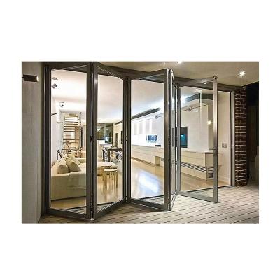 China Standard Aluminum Folding Folding Door Bi-Fold Sliding Glass Door for sale