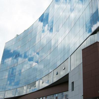 China Good Quality Curtain Wall Frameless Glass Curtain Wall Price For Buildings for sale