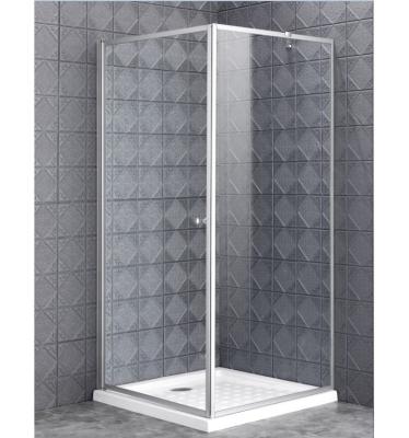 China 8mm Modern Frameless Single Pivot Door Tempered Glass Free Shower Enclosure cabina de ducha for sale