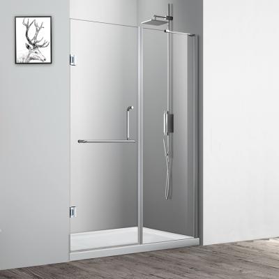 China With View Modern 10 Mm Tempered Glass Free Standing Bath Shower Door for sale