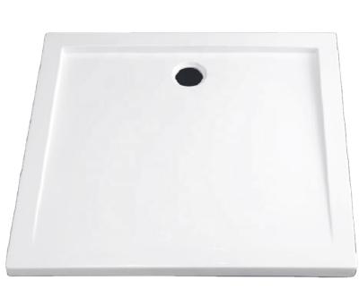 China Modern European Bathroom White Resin Hotel Acrylic Shower Tray for sale