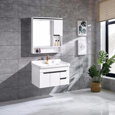 China CLASSIC Modern Wall Ferrum Porcelain Sink Bathroom Vanity Cabinet for sale