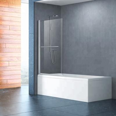 China Modern Easy-install Frameless Glass Tub Shower Screen Extension for sale