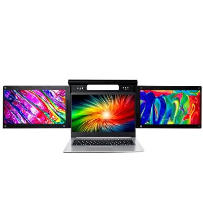 China Portable Dual Speaker Triple Monitor 13.3inch IPS Screen Portable Supplement Sreens For Laptop Computer for sale