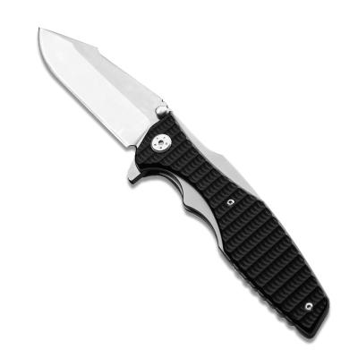 China Non-Changeable ZT G10 Black handle camping essential outdoor knife bearing folding knife camping knife for sale