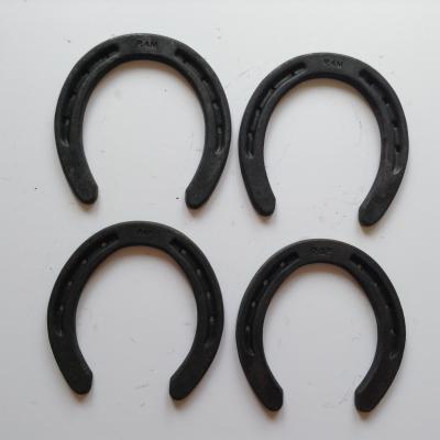 China Professional Small Rubber Horse Shoes 120×121×8mm , Black for sale