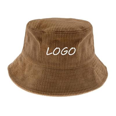 China Custom Made Comfortable Wholesale 3d Embroidery Logo Bucket Hat Plain Corduroy Bucket Hats Custom for sale