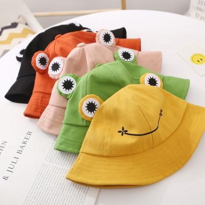 China Comfortable Customized Logo Kids Hat Sun Fishing Hat Embroidery Kids Fisherman Cap Kids Bucket Hat for sale