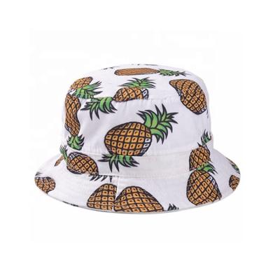 China Comfortable Cheap Custom Printed Cotton Bucket Hats Summer Beach Hats for sale