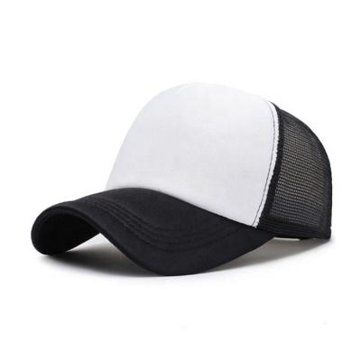 China 5 Panel Plain Trucker Cap White Foam Mesh Trucker Hats JOINT Hats for sale