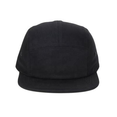 China Wholesale COMMON flat panel hat custom5 hat brim5 panel strapback camper camper hat for sale