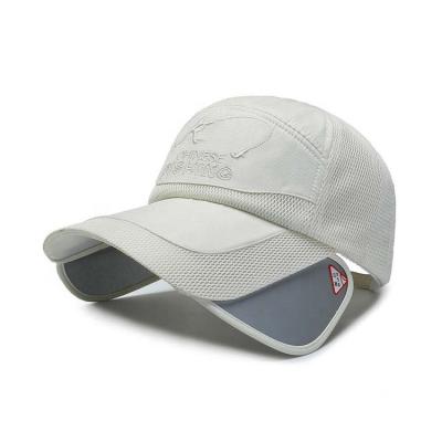 China breathable & Waterproof Custom Sunscreen Mesh Quick Dry Hat With Wide Brim Baseball Cap Breathable Fishing Hat for sale