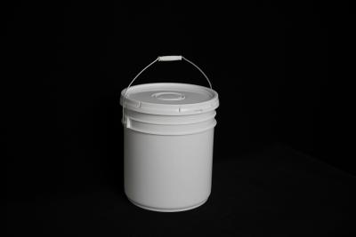 China White Round 5 Gallon Plastic Buckets UV Resistant With Lid For Industry Agriculture Food Medicine zu verkaufen