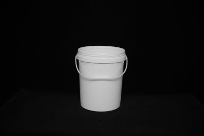 China Round Plastic Storage Bucket With Leakproof Lid for sale