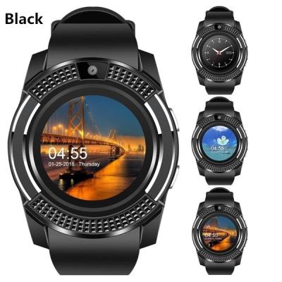 China 2021 Hot Selling V8 Fitness BT Touch Screen Phone Dropshipping Amazon MP3 Playback Smart Watch Bracelet With Camera Clock Anti-lost for sale