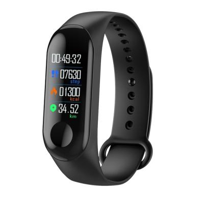 China m3 touch screen sports tracker bracelet fitness band smart bracelet with heart rate monitor pedometer instructions for sale