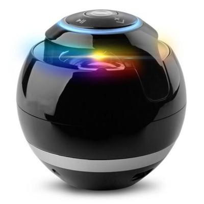 China Amazon Video Call 2021 New Ball A18 LED Mini Bass Portable Wireless BT Speaker Dropshipping With FM Radio TF MIC USB for sale