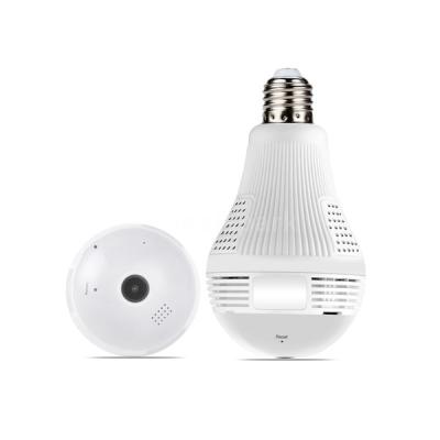 China 360 degree wifi VR IP CCTV HD Mini Wireless 1080P LED Fisheye Bulb Vandalproof Panoramic WiFi Camera with Night Vision for sale