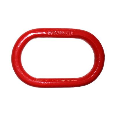 China Lifting Component Alloy Steel Drop Forged US A342 Oblong Connecting Link And Ring for sale