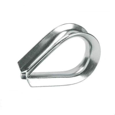 China Wire Rope Terminal Fittings Heavy Duty G411 G414 Galvanized Wire Rope Tube US Type Thimble for sale