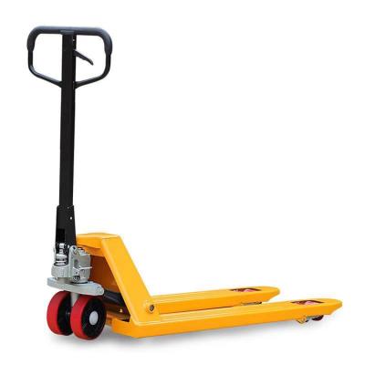 China Heavy industry hydraulic 2ton 2.5ton 3ton pallet truck/manual forklift hand pallet truck with PU nylon wheel for sale