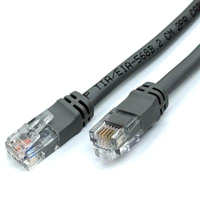 China Hot selling high quality RJ11 cabling system cable rj12 UTP telephone jumper cable for sale